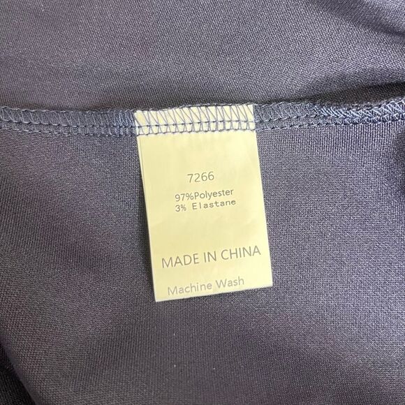 New PrettyGarden Navy Blue Sleeveless Bodycon Formal Midi Dress Women Size Large - Picture 9 of 14